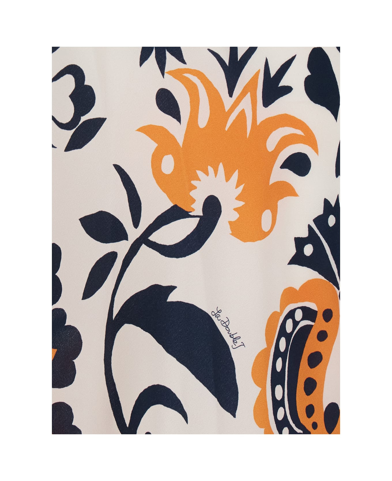 'marlene' Multicolor Long Dress With V-neck And All-over Floral Print In Fabric Woman - 3