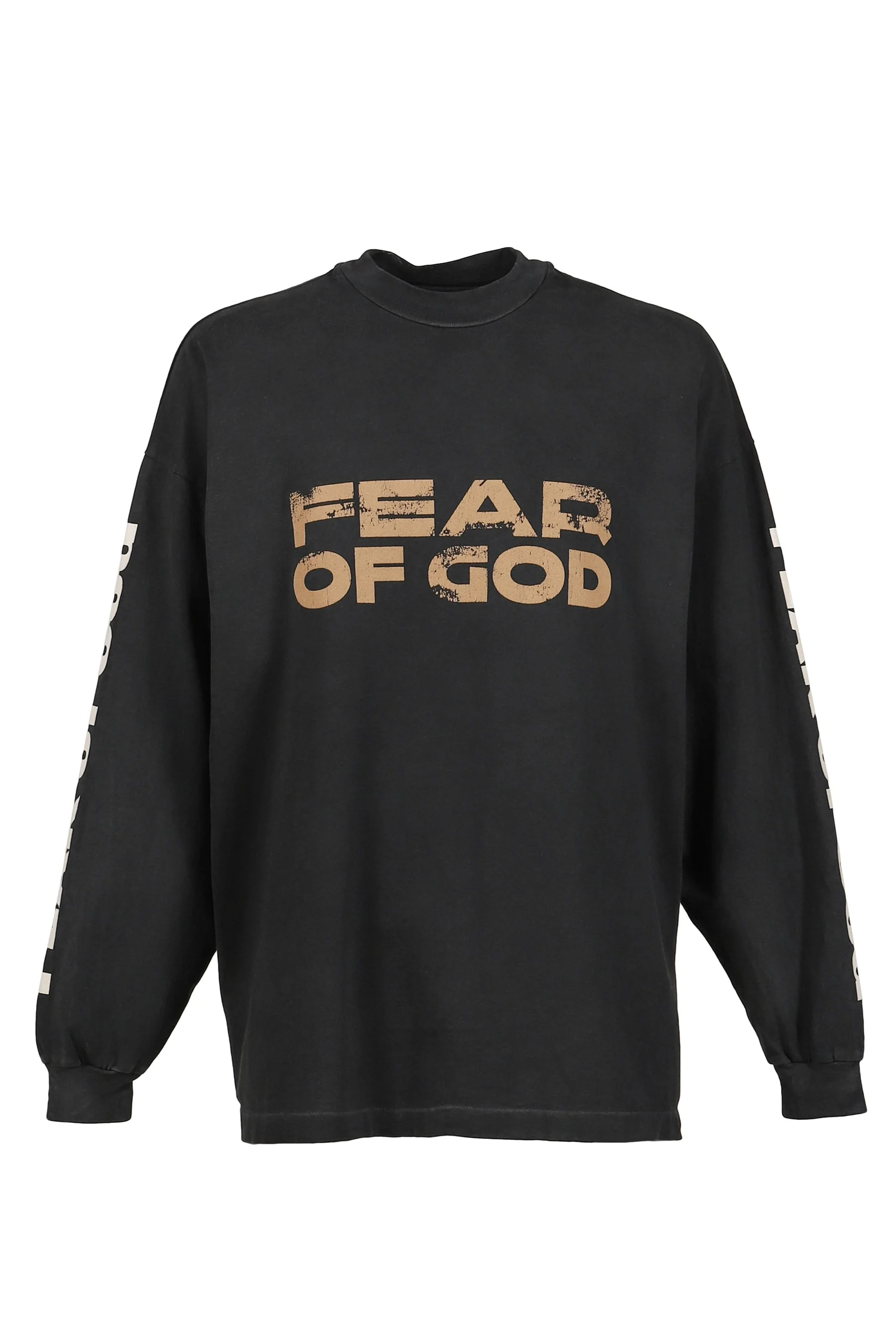 RELAXED LS "FEAR OF GOD" TEE / BLK - 1