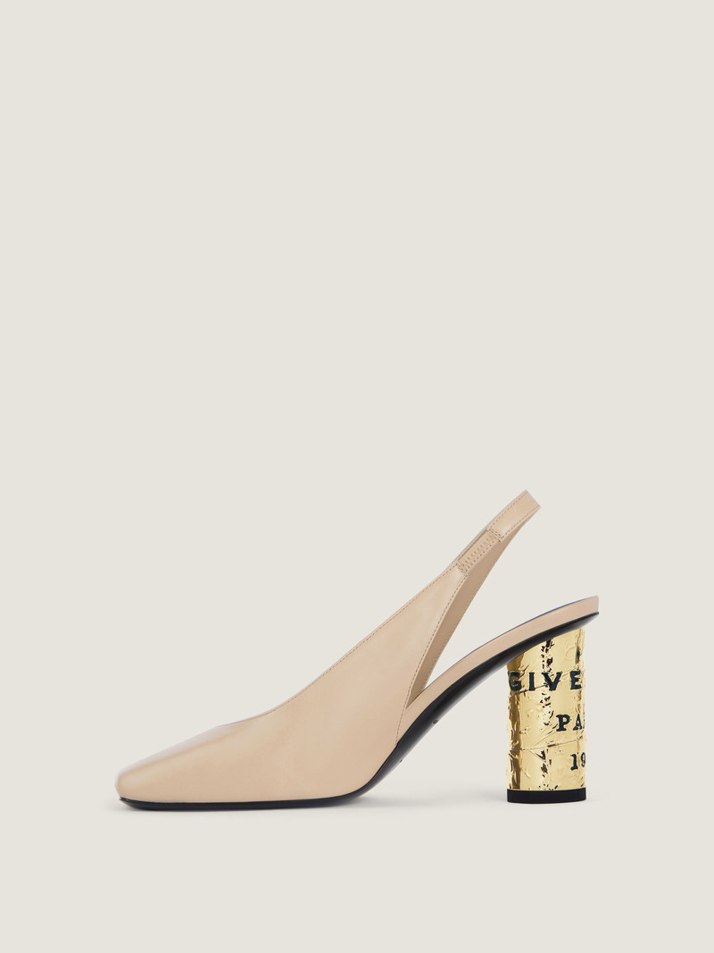 Givenchy TAPE SLINGBACKS IN LEATHER outlook