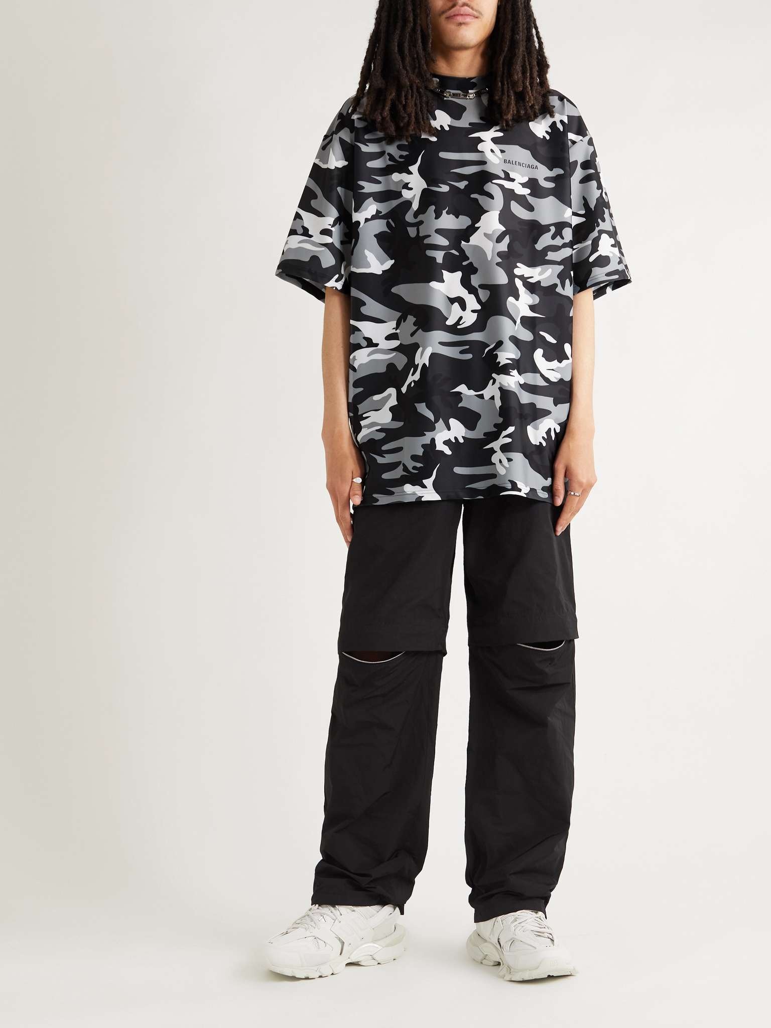 Swim Oversized Camouflage-Print Shell T-Shirt - 2