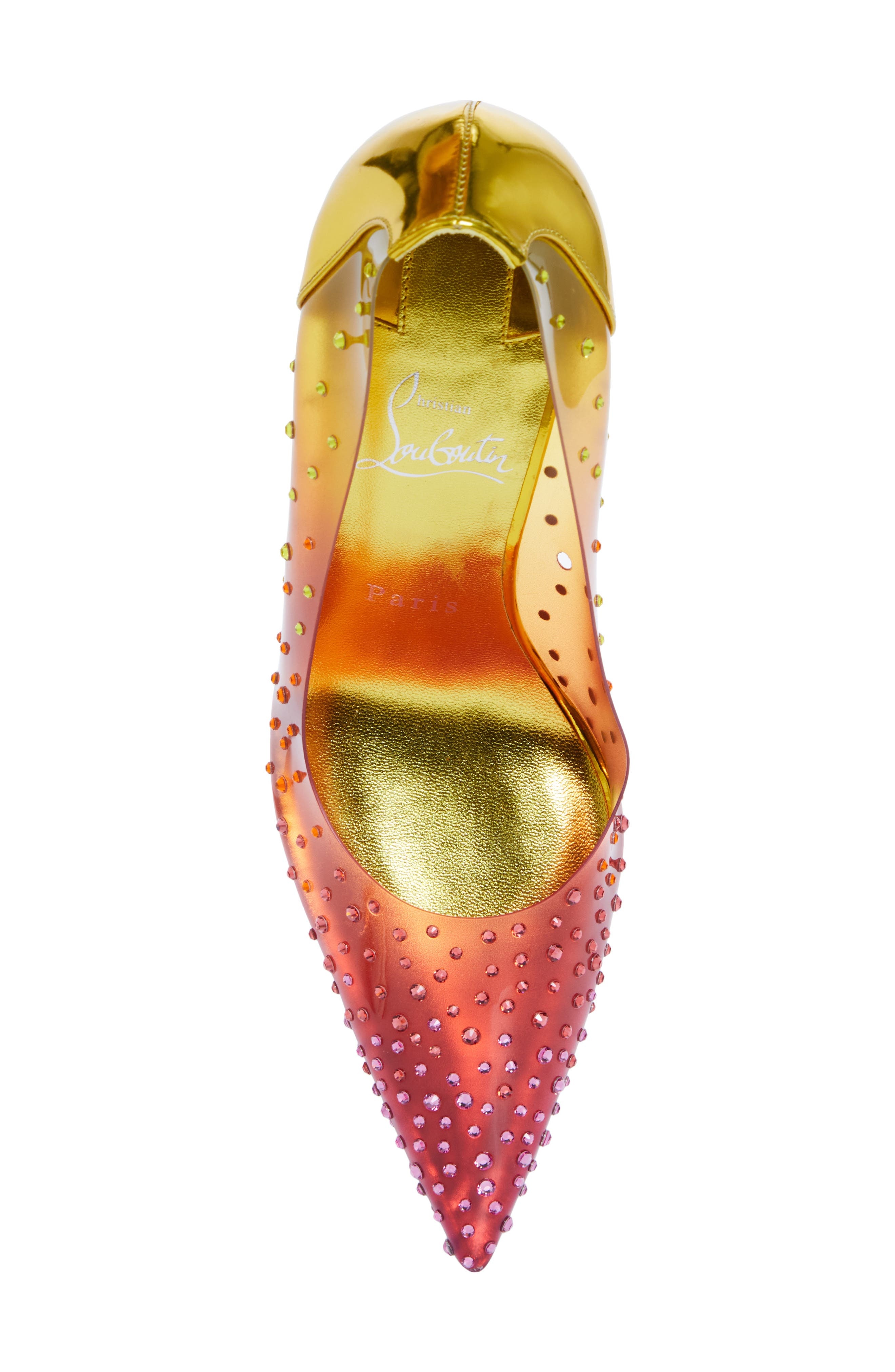 Christian Louboutin Pointed Toe Pump in Vers Citronnade at Nordstrom - 5
