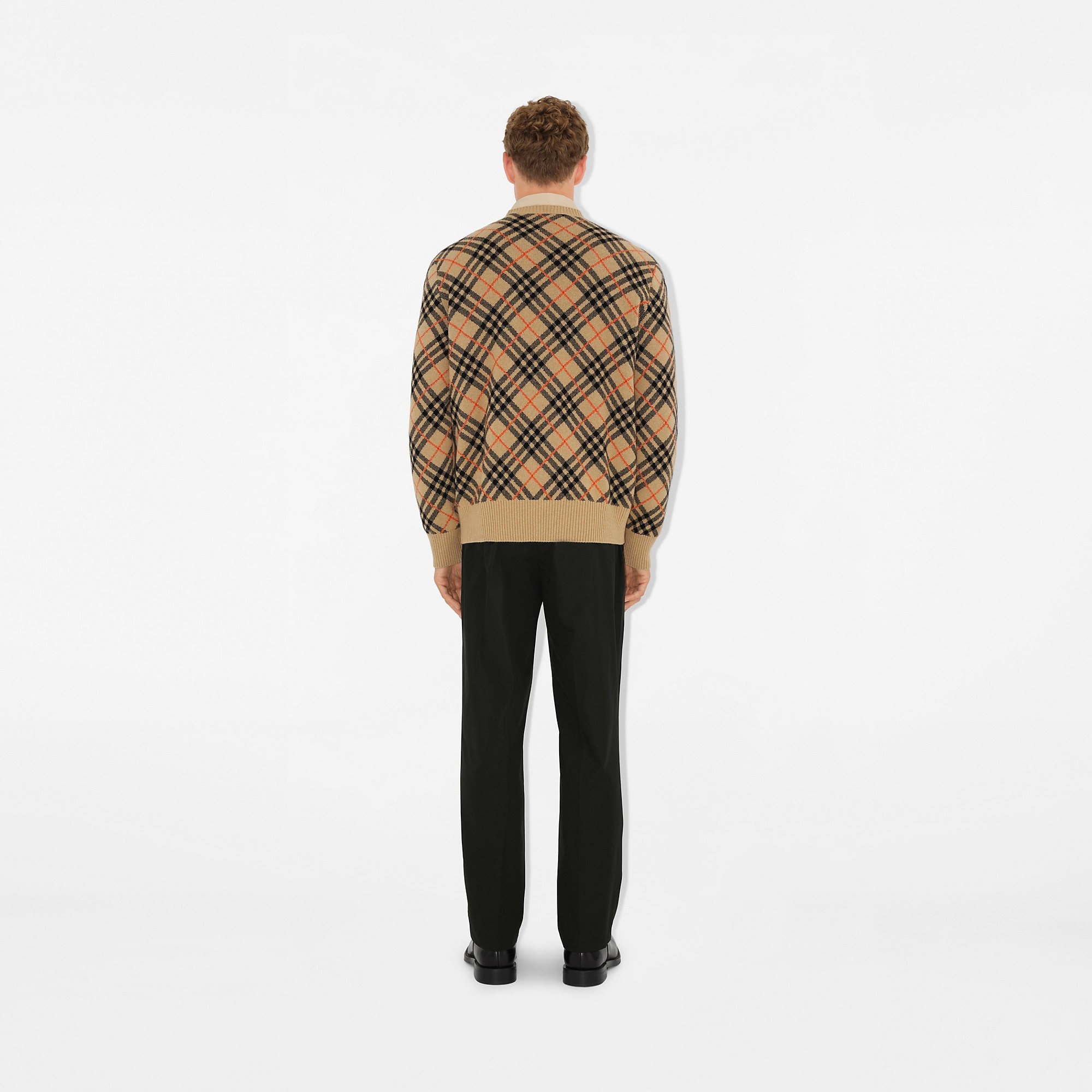 Check Cashmere Sweater - 4