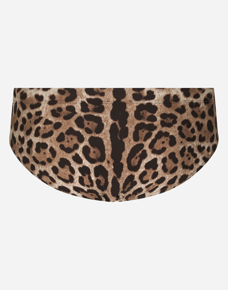 Leopard-print swim briefs - 2
