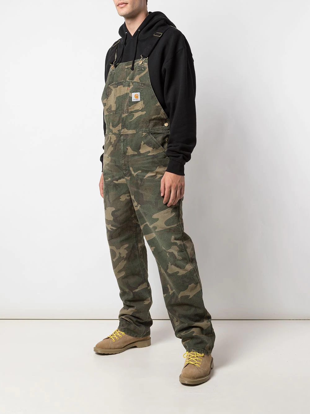 camouflage print overalls - 3