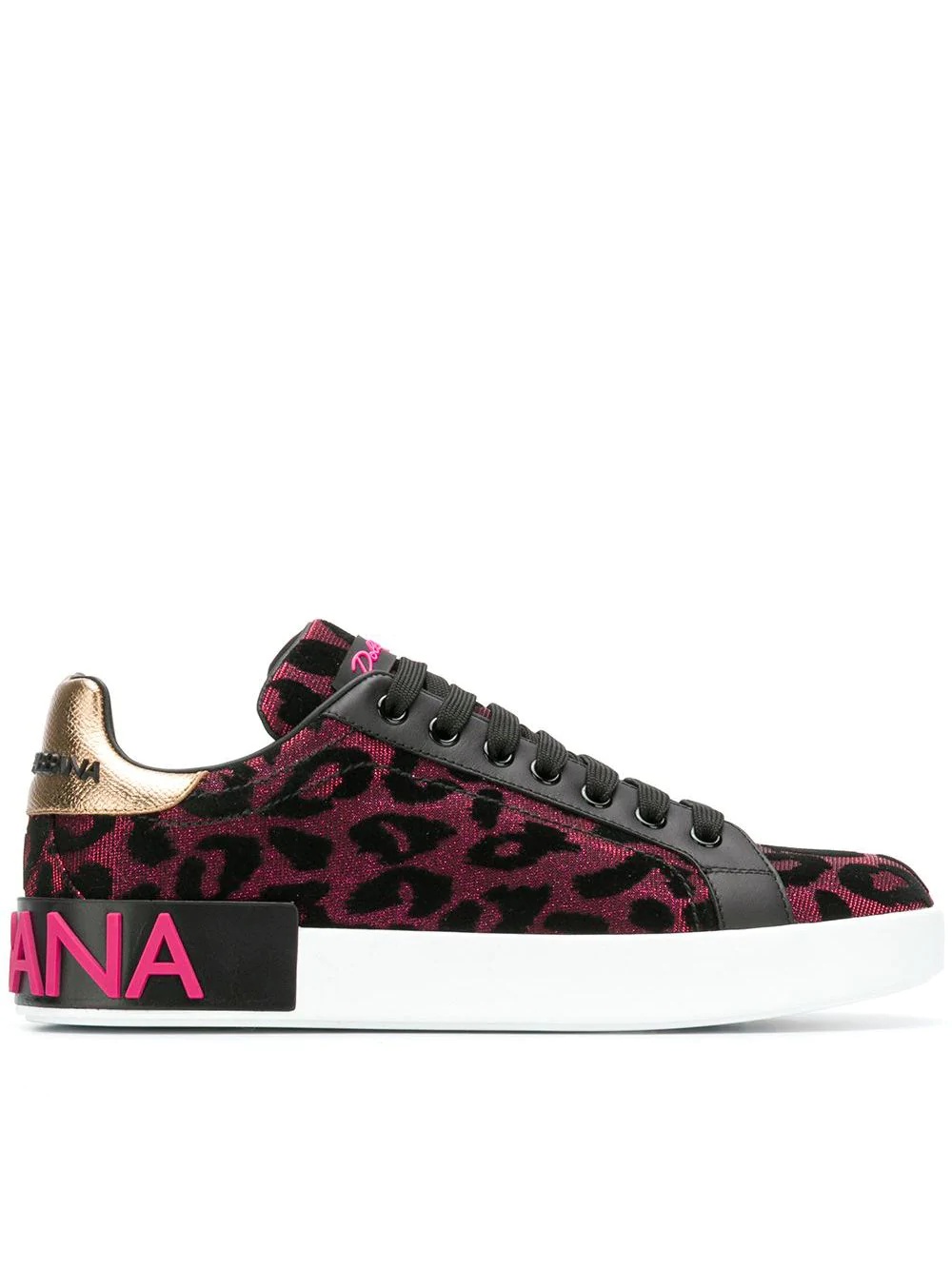 leopard print sneakers - 1