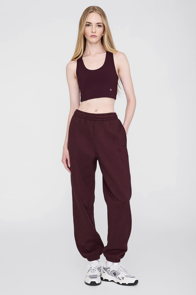 ANINE BING Karter Jogger - Dark Burgundy outlook