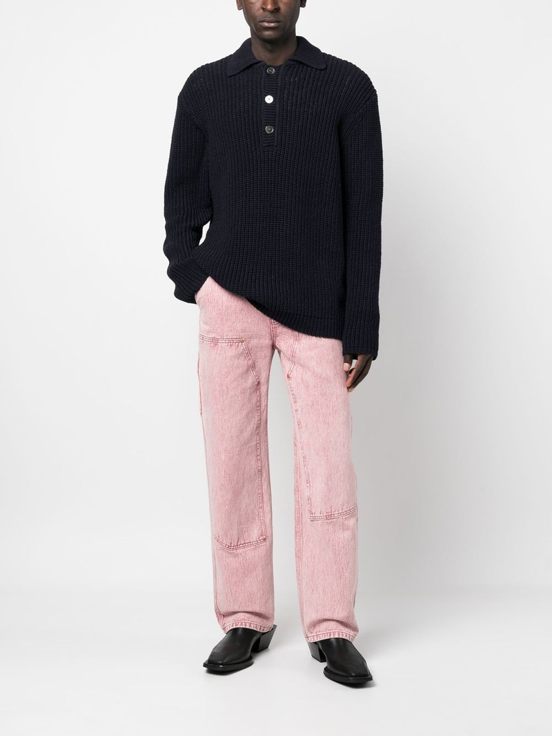 Our Legacy ribbed-knit cotton jumper outlook