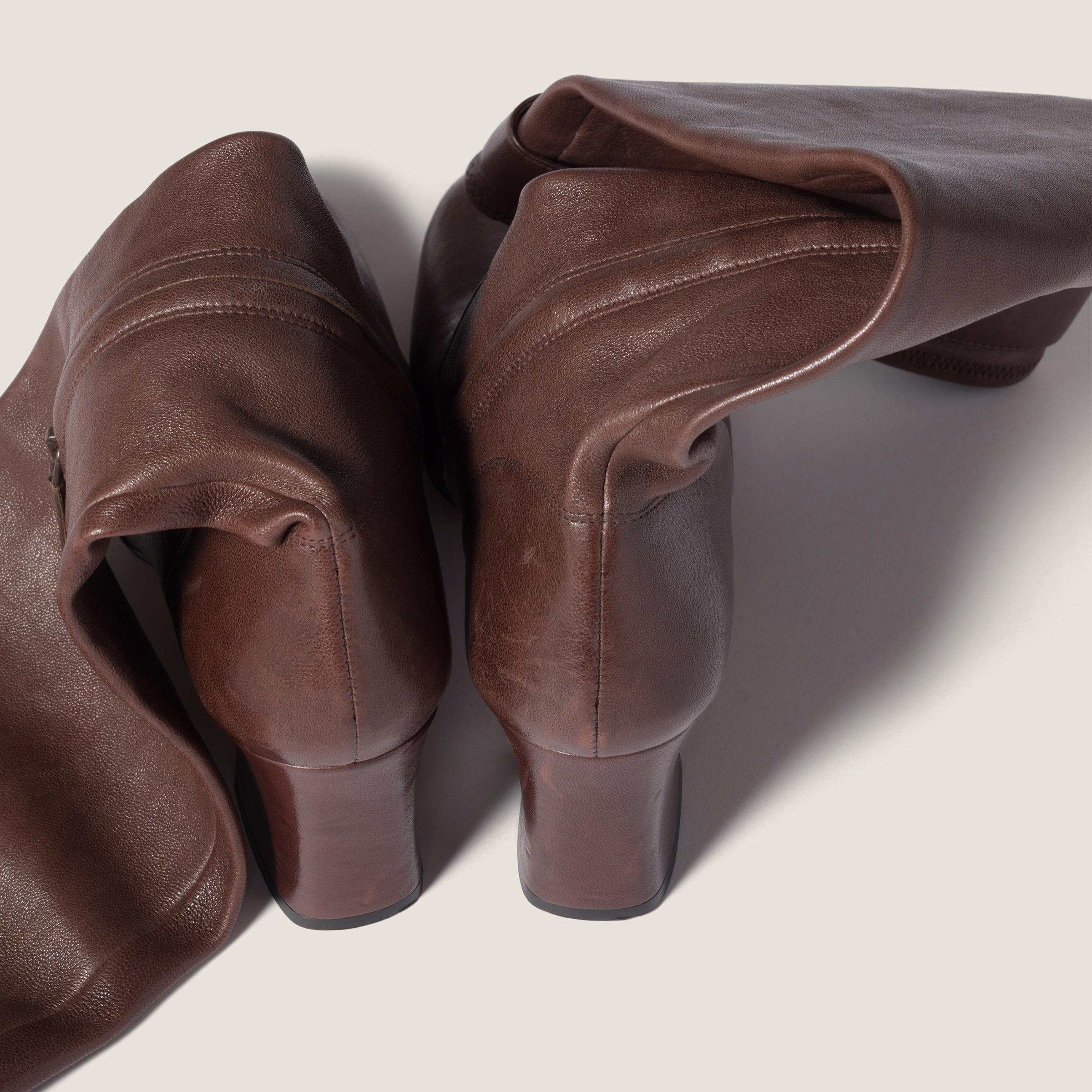 Nappa leather boots with buckle - 3
