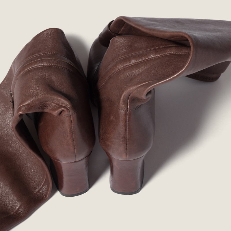 Nappa leather boots with buckle 3