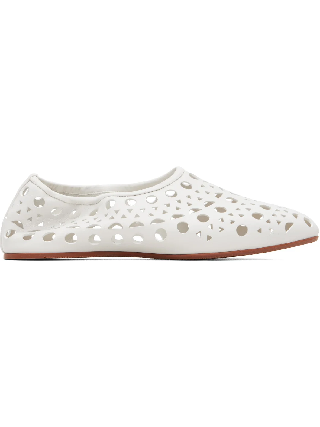 White Neo Vienne Ballerina Flats - 1