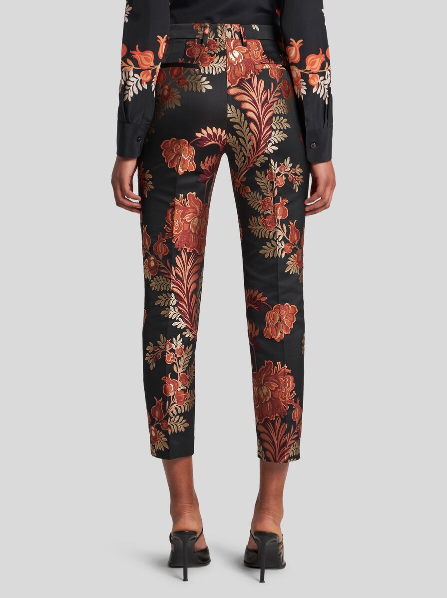 JACQUARD CIGARETTE TROUSERS - 6