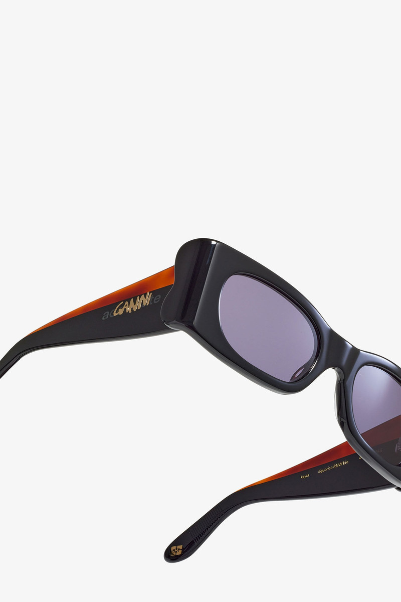 GANNI X ACE & TATE BLACK KAYLA SUNGLASSES 4