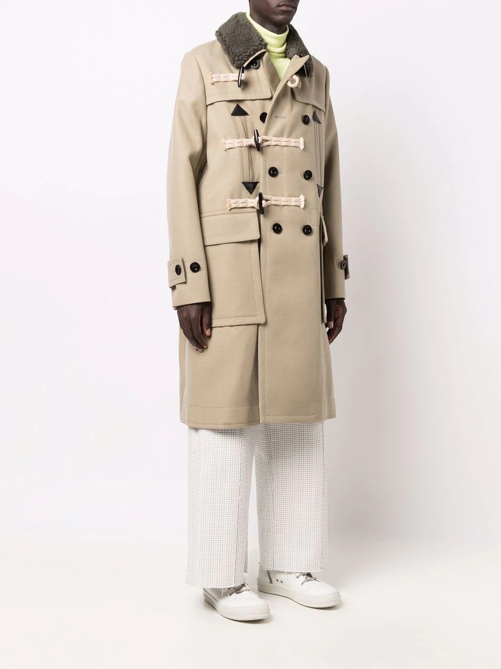 rope-detailing coat - 3