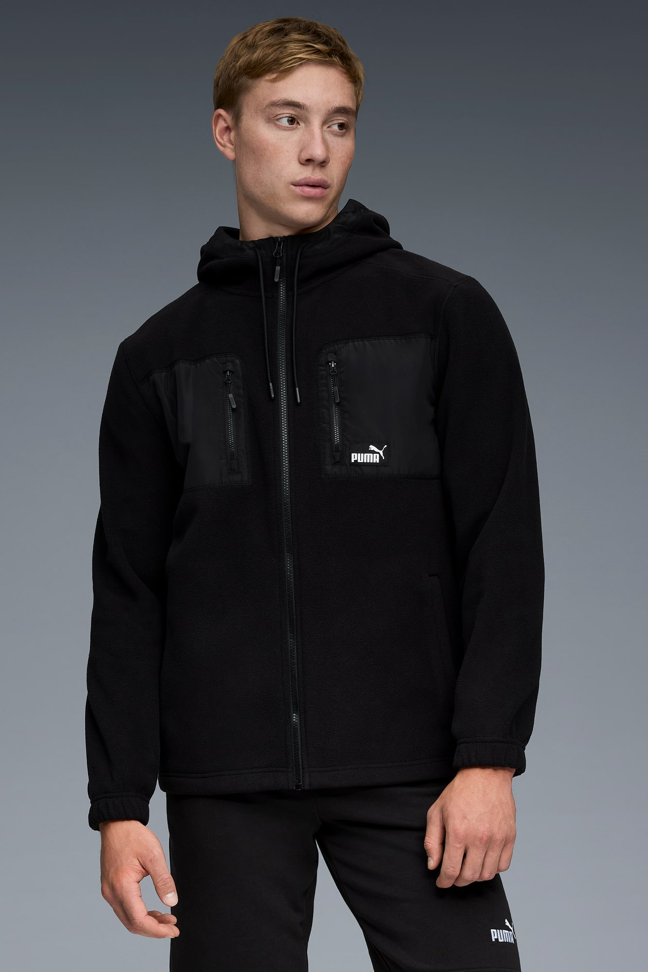 Polar Fleece Hooded Jacket Men - 3