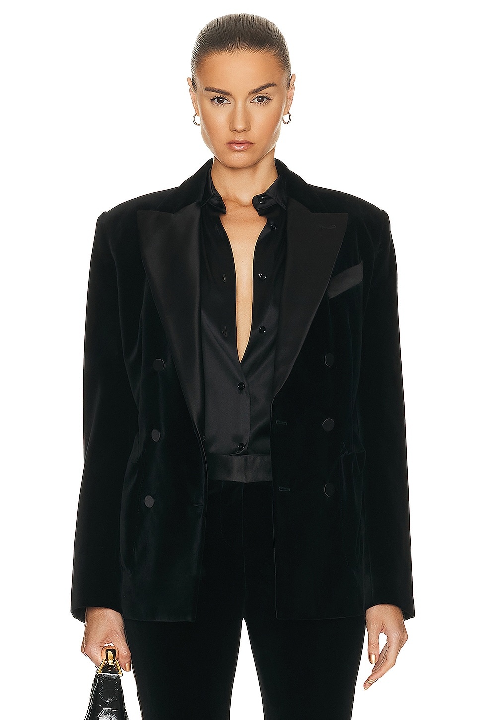 Velvet Tuxedo Relaxed Fit Jacket - 2