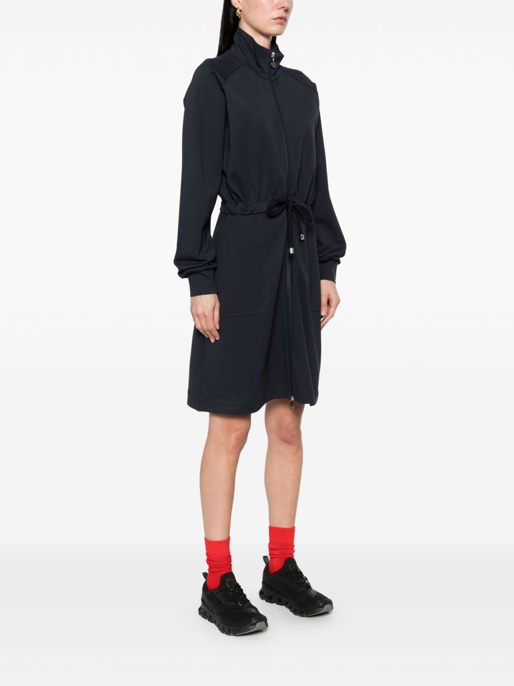 zip-up mini dress - 3