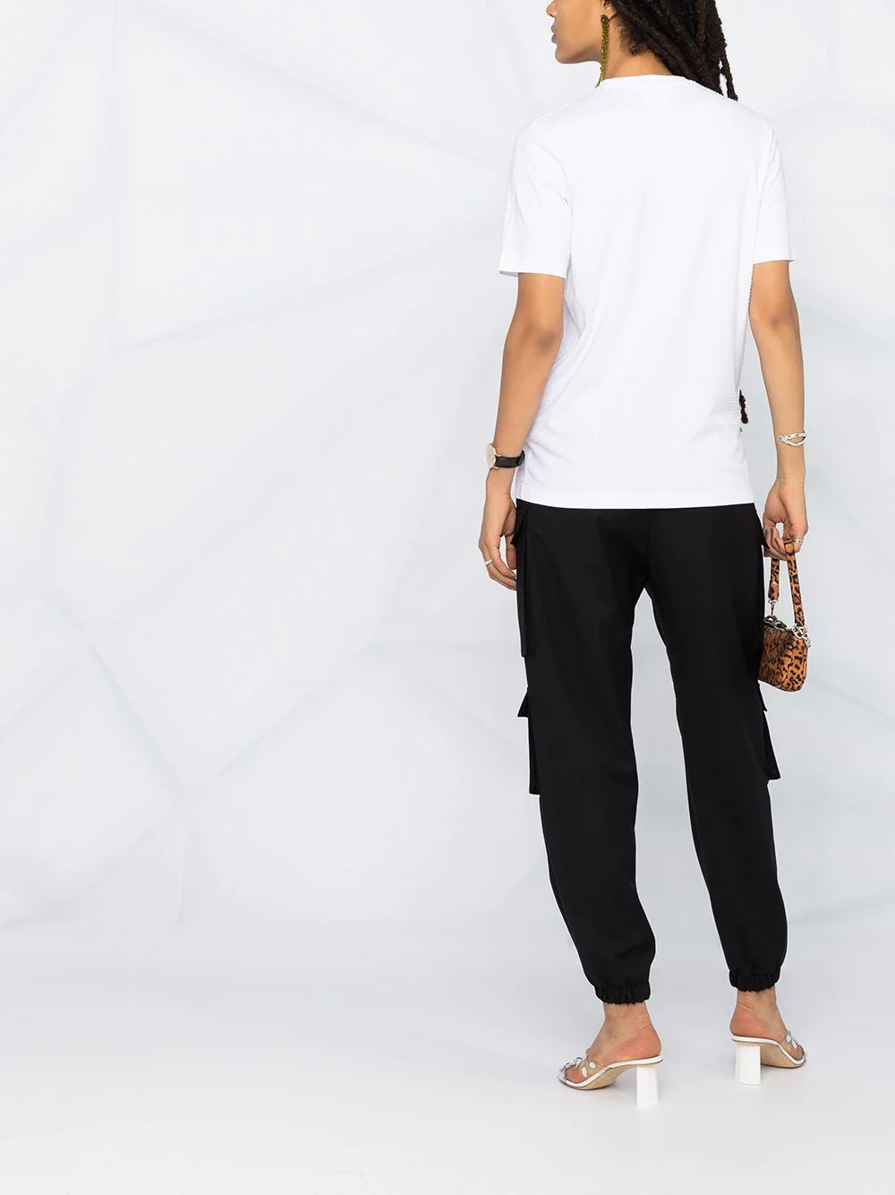 logo print cotton T-shirt - 4