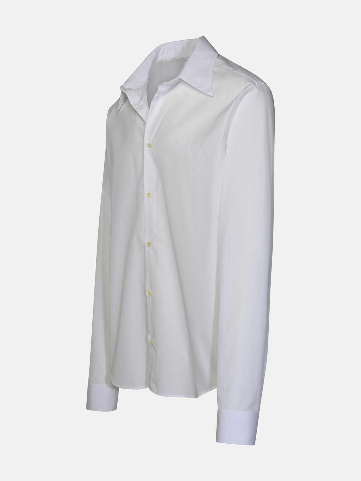 WHITE COTTON SHIRT - 2