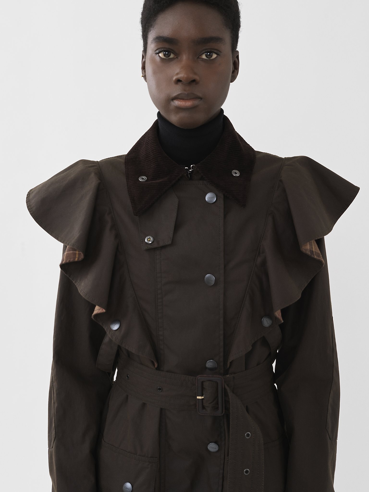 BARBOUR FOR CHLOÉ "DANI" TRENCH COAT - 5