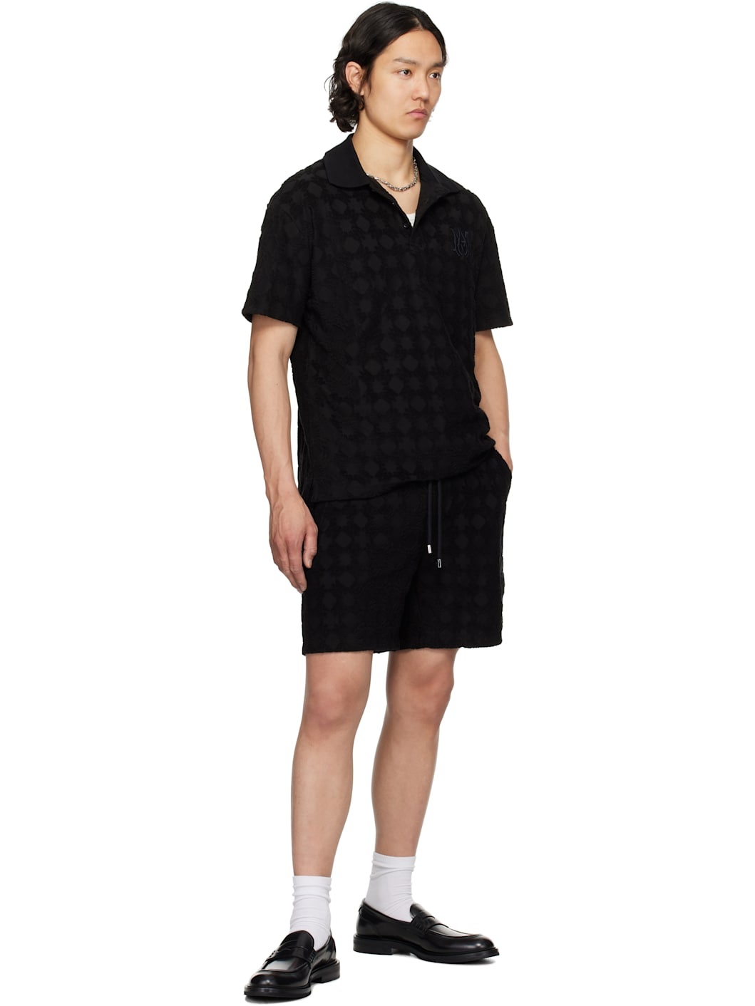 Black MA Quad Toweling Shorts - 4