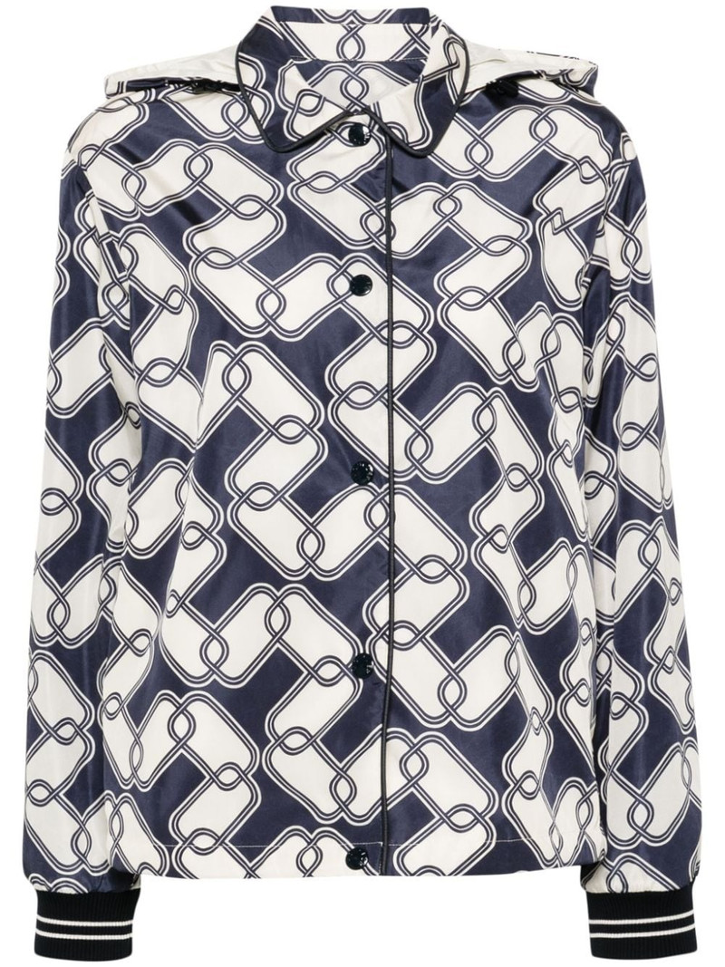 Iasone graphic-print hooded jacket 1