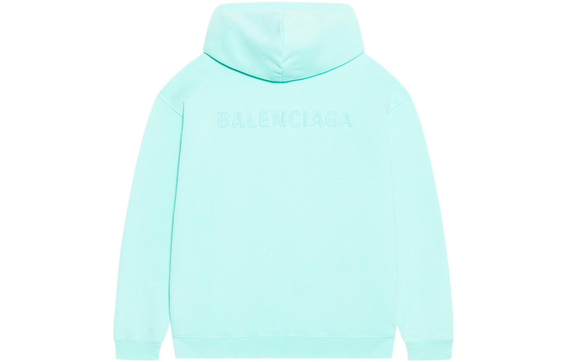 BALENCIAGA Men's Logo Hoodie Medium Fit in Green outlook