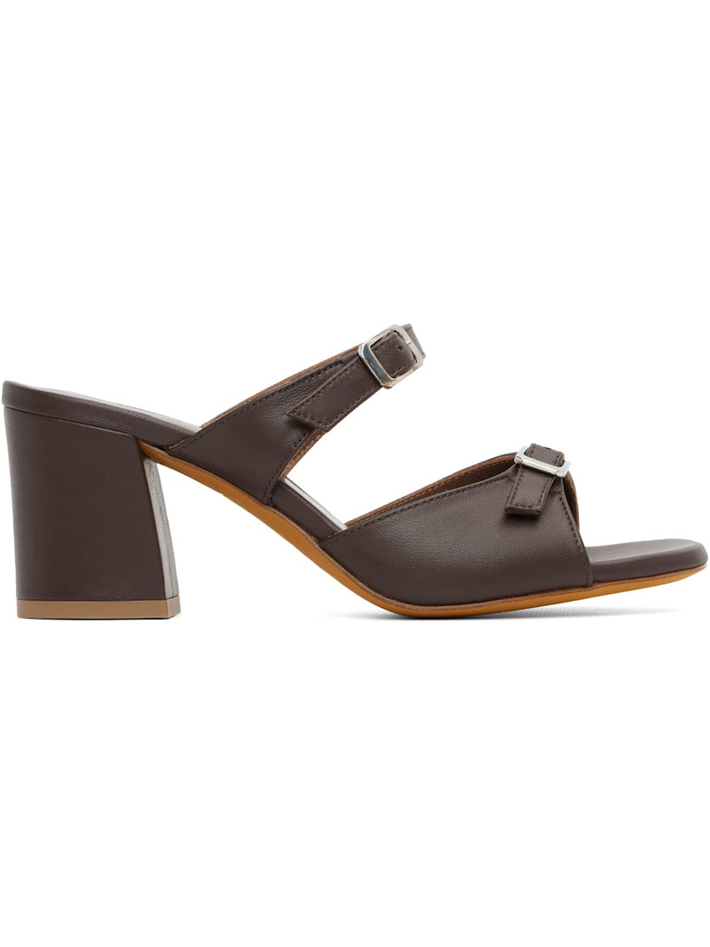 Brown Una Heeled Sandals 1
