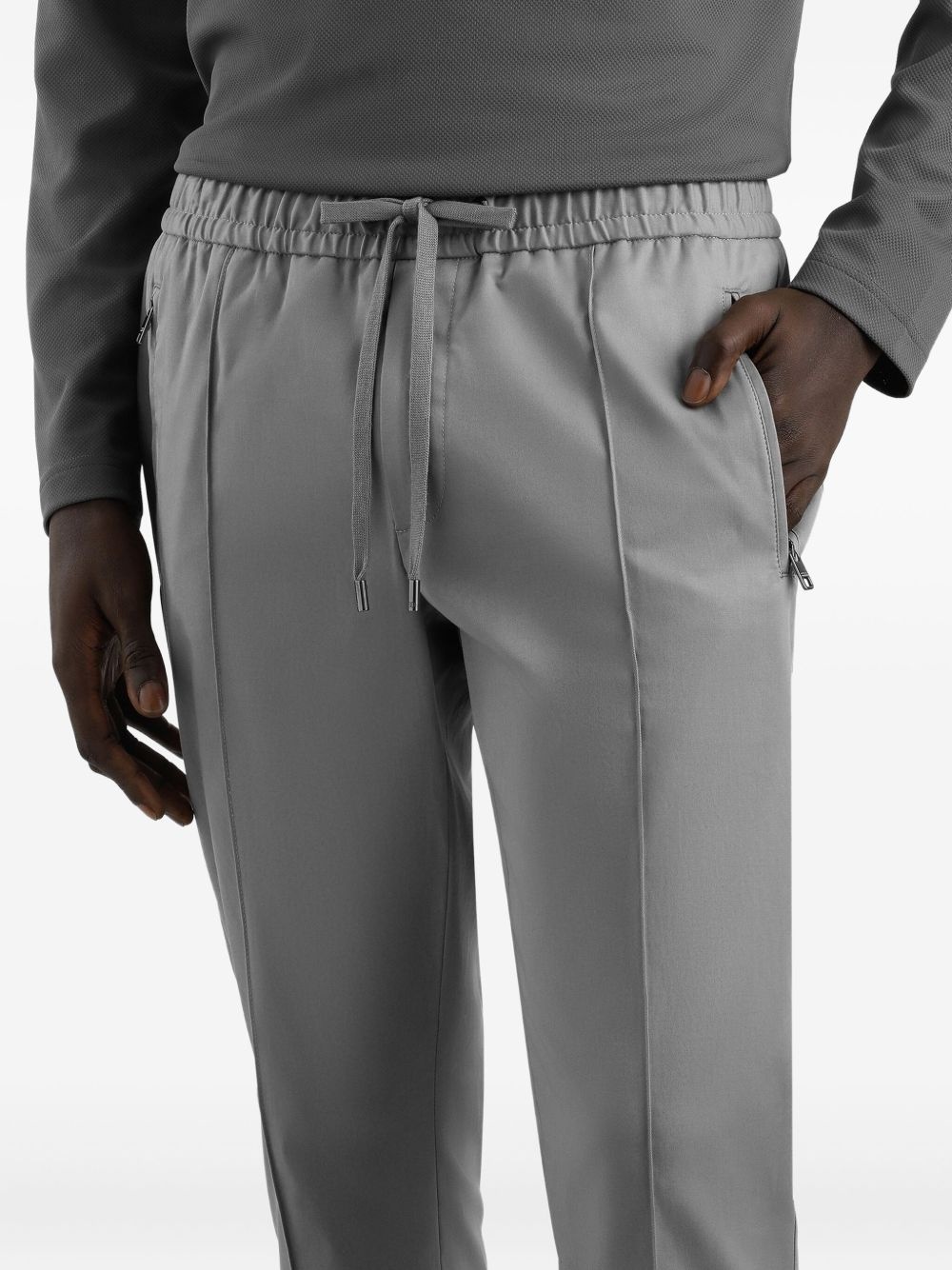 drawstring-waist trousers - 4