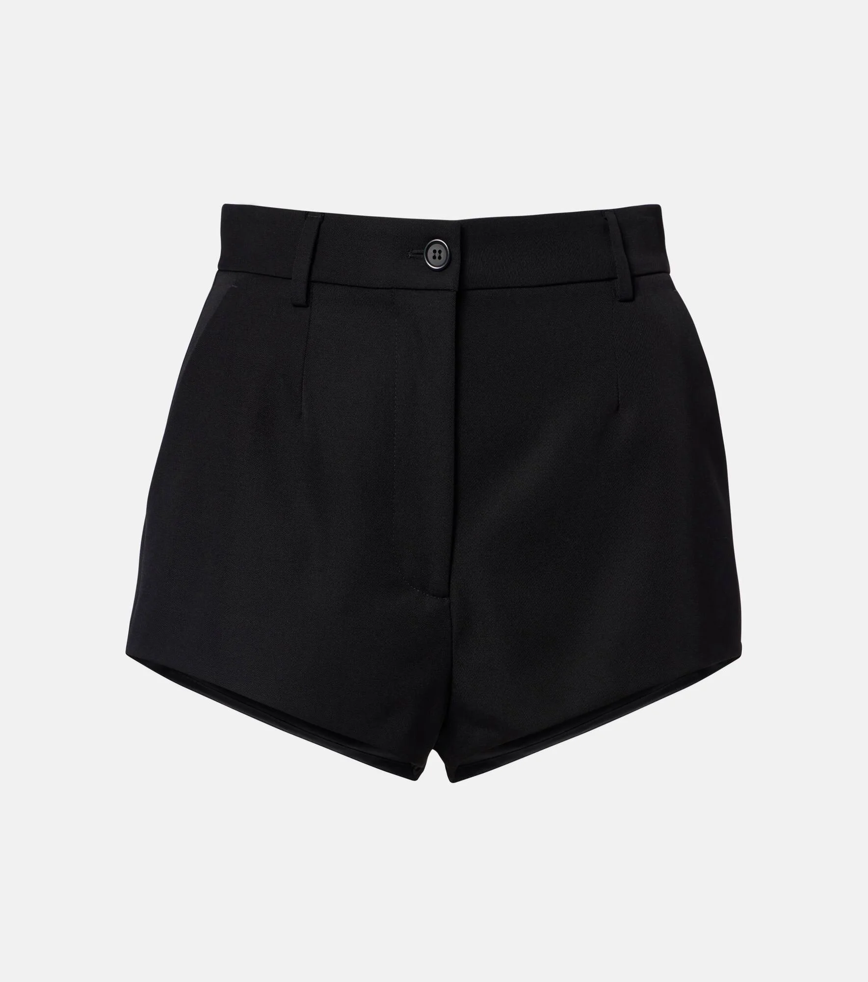 Virgin wool gabardine micro shorts - 1