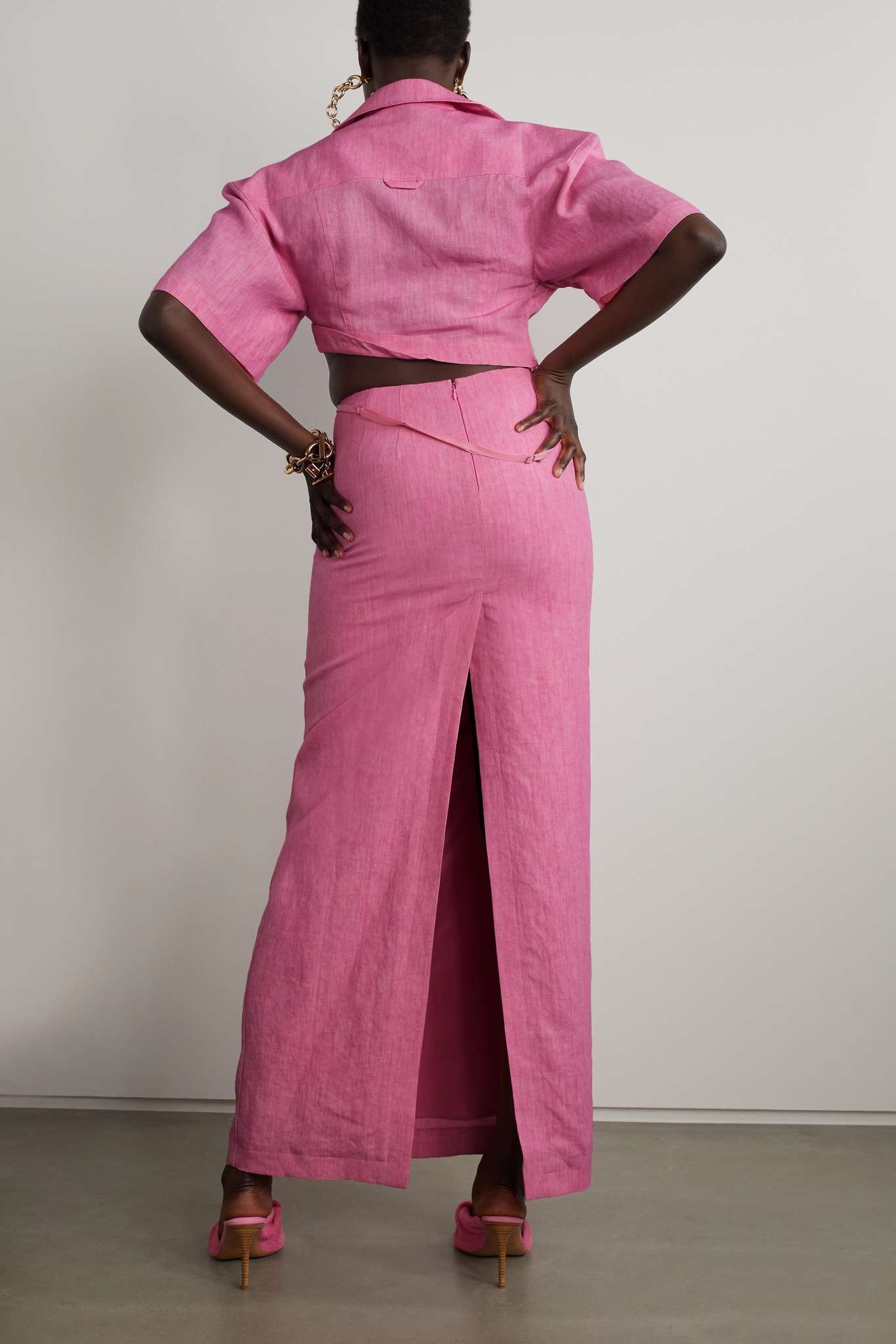 Novio linen maxi skirt - 4