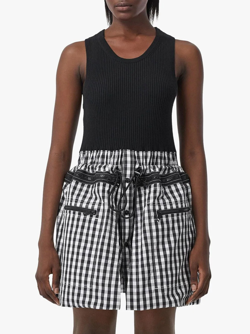 gingham loop-back dress 3
