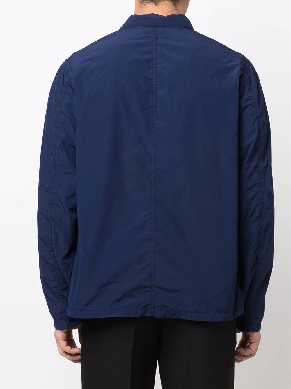 notched-collar shirt jacket - 4