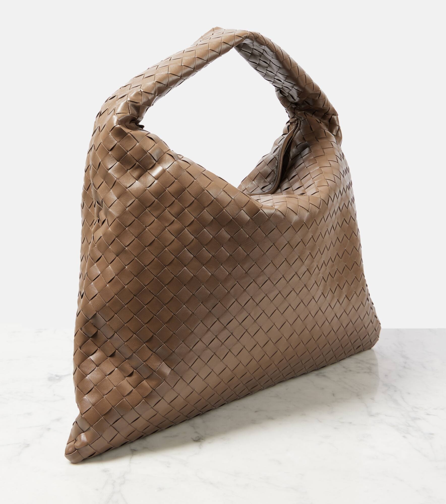 Hop Large Intrecciato leather shoulder bag - 4