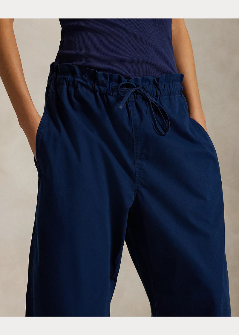 Cotton Curved Tapered Drawstring Pant 5