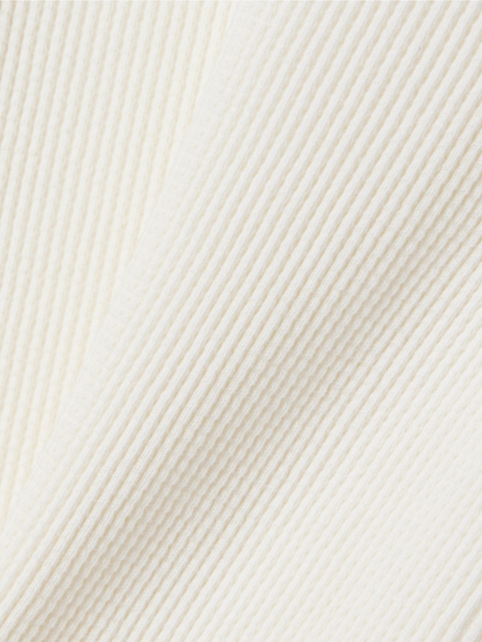 Pilar cropped waffle-knit cotton T-shirt Off-white - 4
