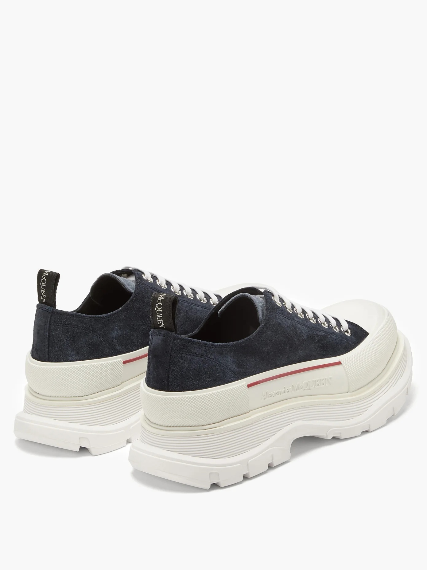 Tread Slick platform-sole suede trainers - 4