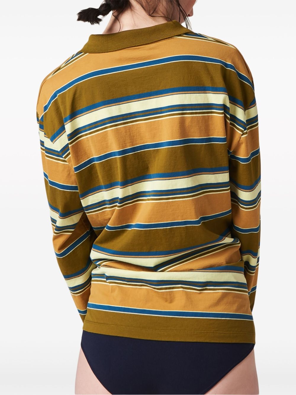 striped cotton polo shirt - 2