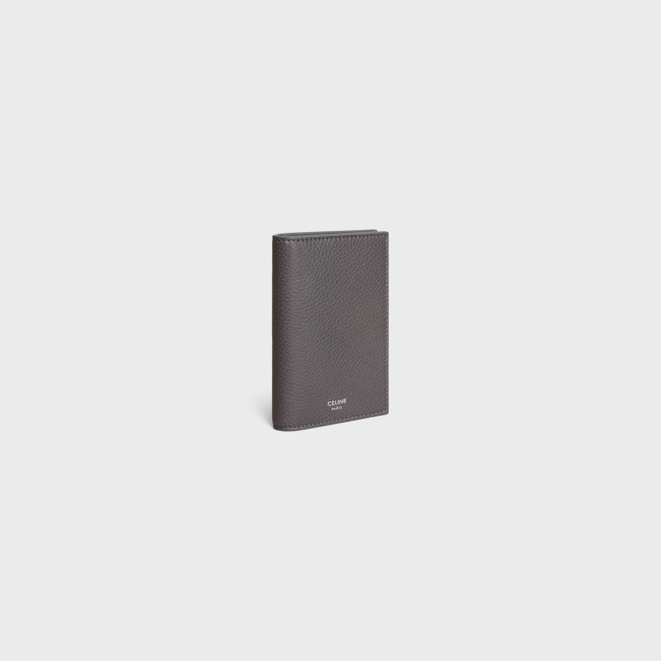 VERTICAL CARD HOLDER IN GRAINED CALFSKIN - 2