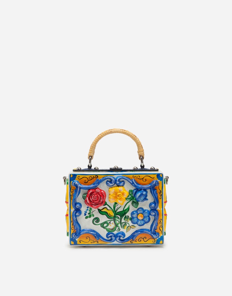 Dolce Box bag in hand-painted majolica wood - 3