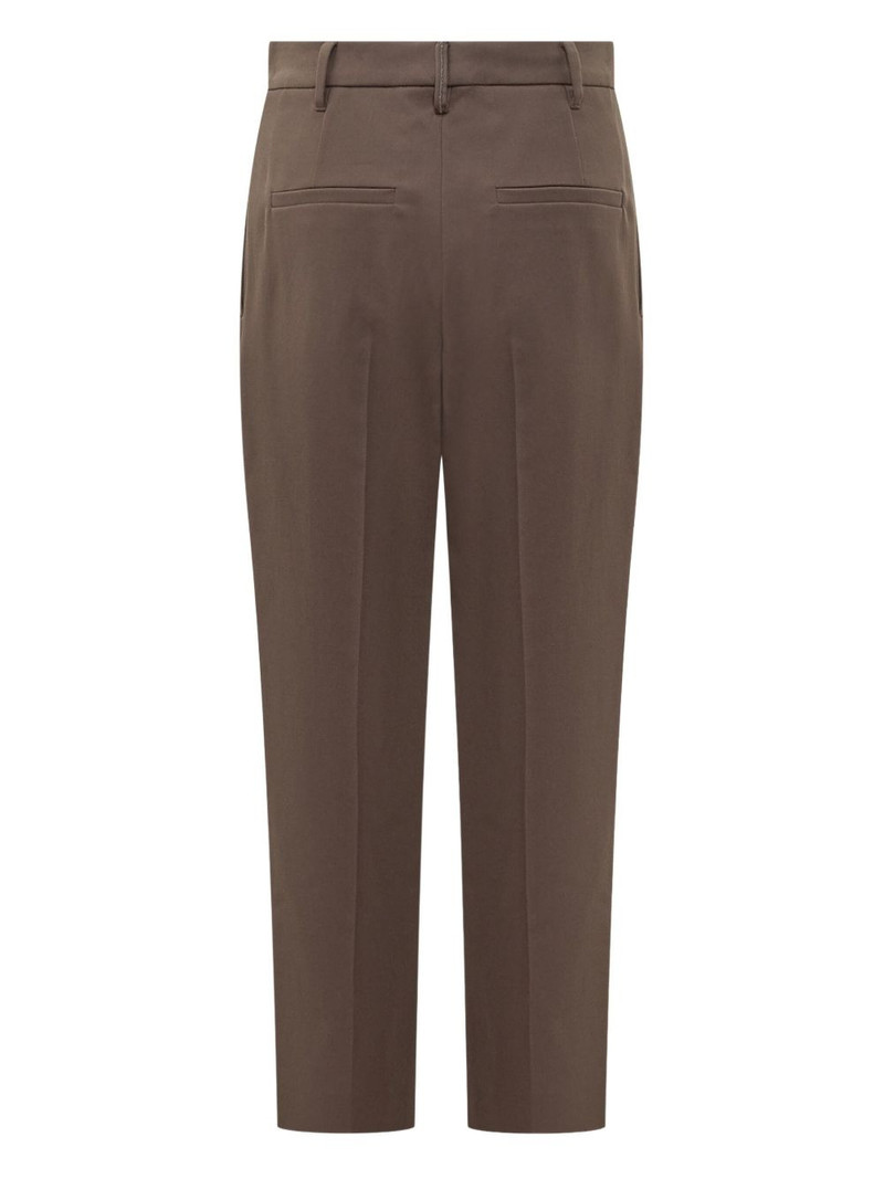 Brunello Cucinelli pleated-front trousers outlook