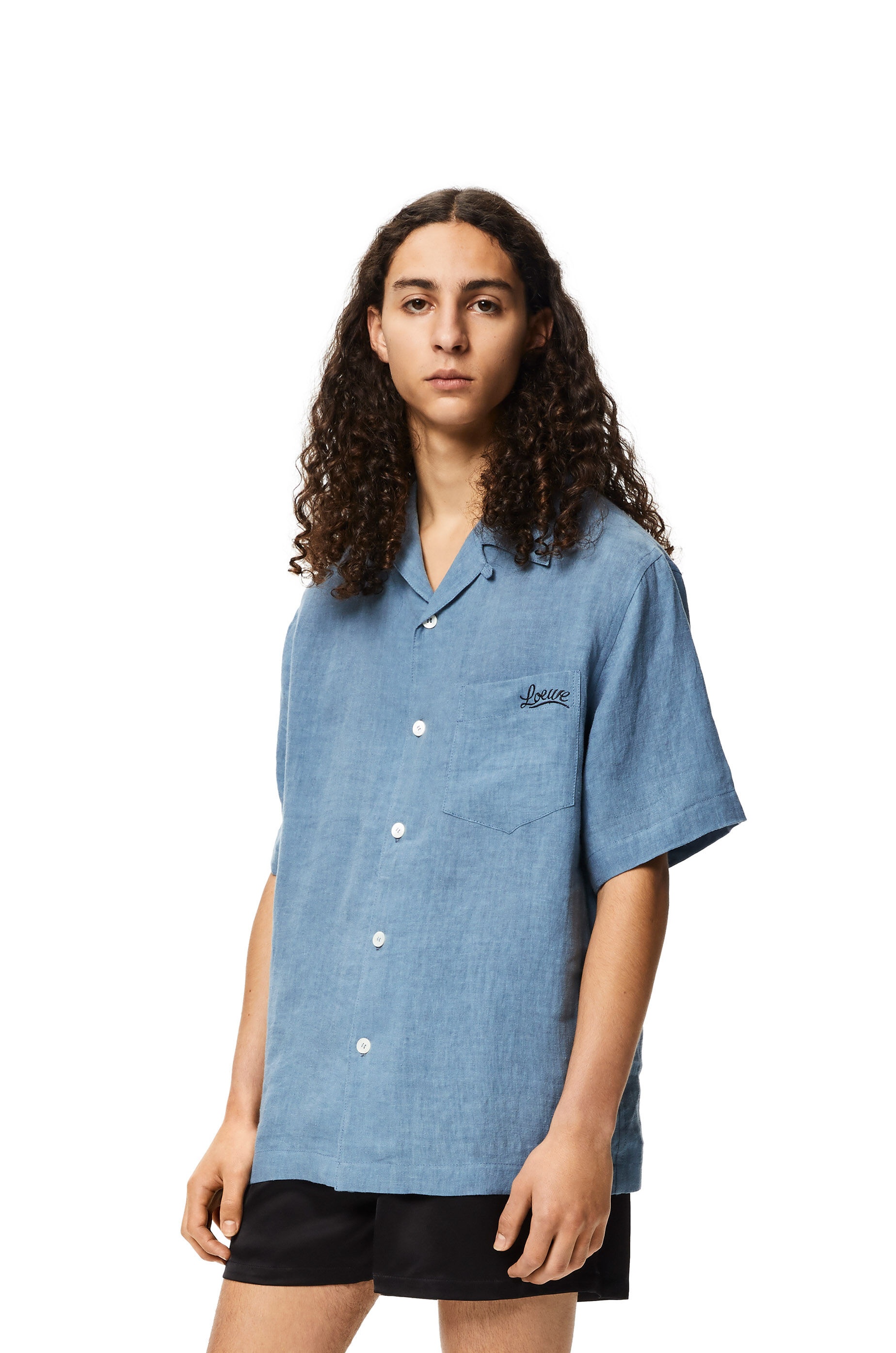 Bowling shirt in linen - 3
