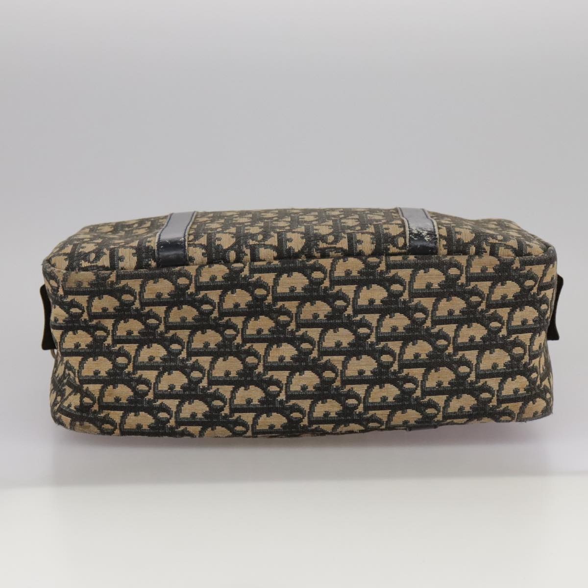 DIOR Trotter Canvas Hand Bag Navy Gold - 10