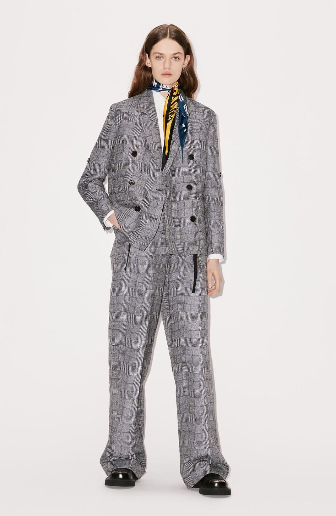 'Wavy Check' suit trousers - 3