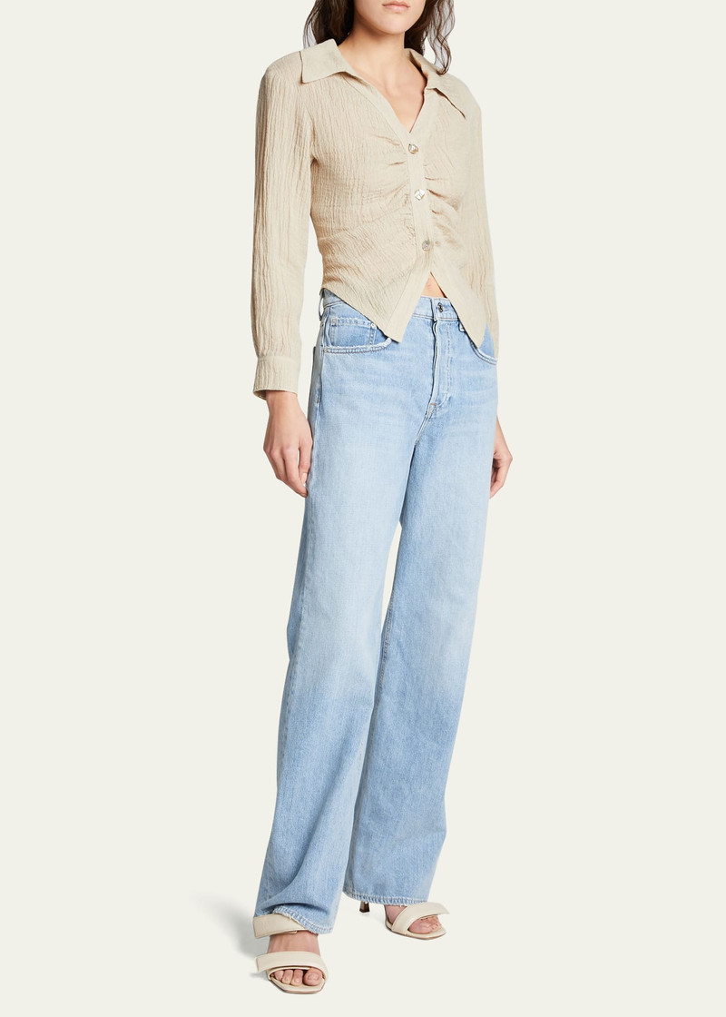 GRLFRND Brooklyn High-Rise Straight Jeans outlook