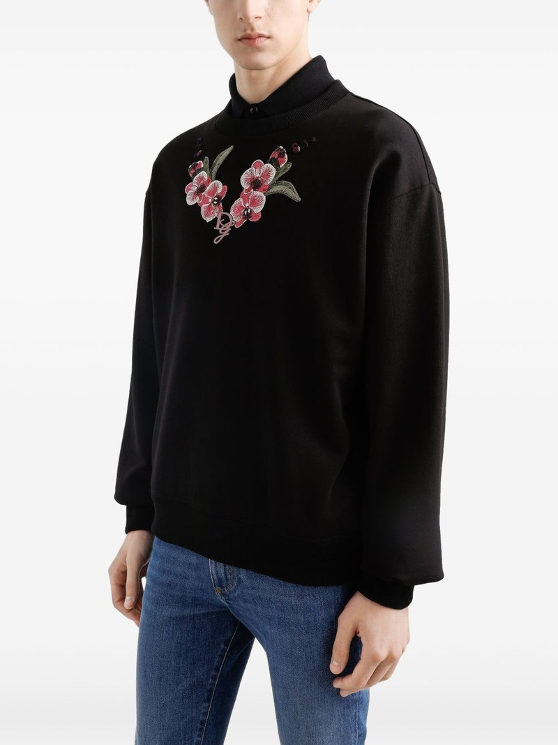 Orchid embroidered sweatshirt 4