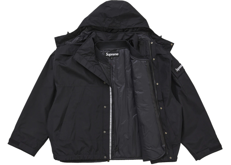 Supreme Supreme 2-in-1 GORE-TEX Shell + Quilted Liner Vest Black outlook