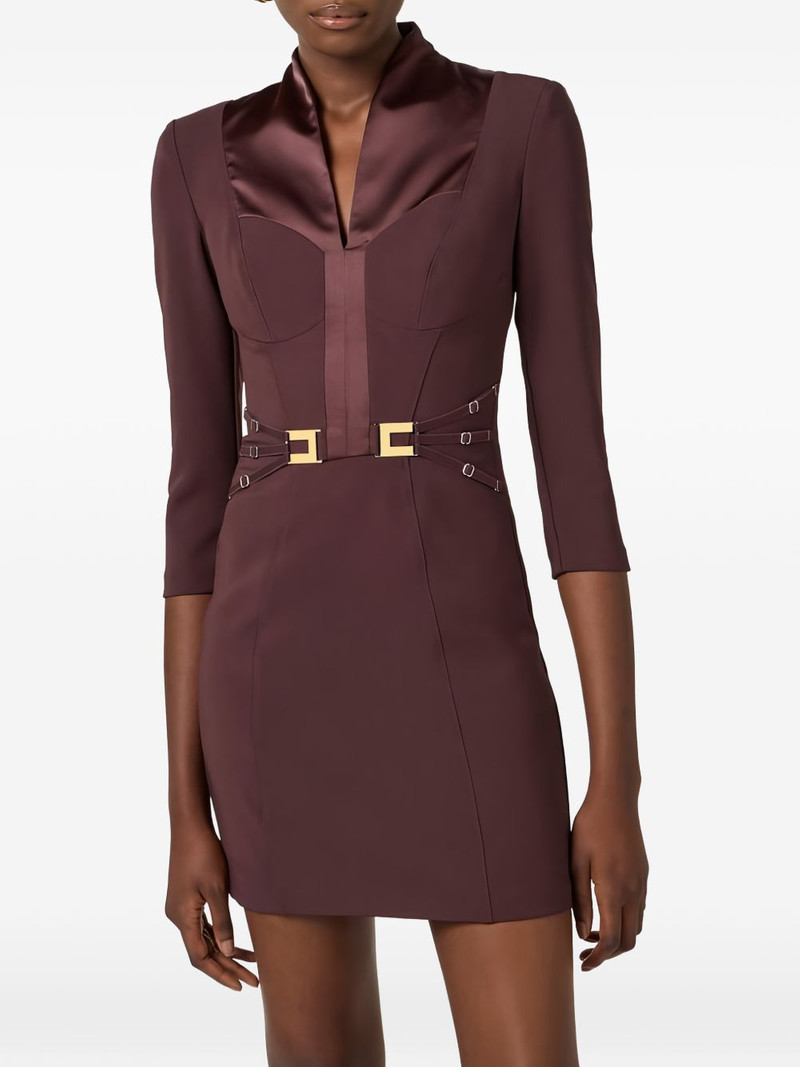 V-neck mini dress 4