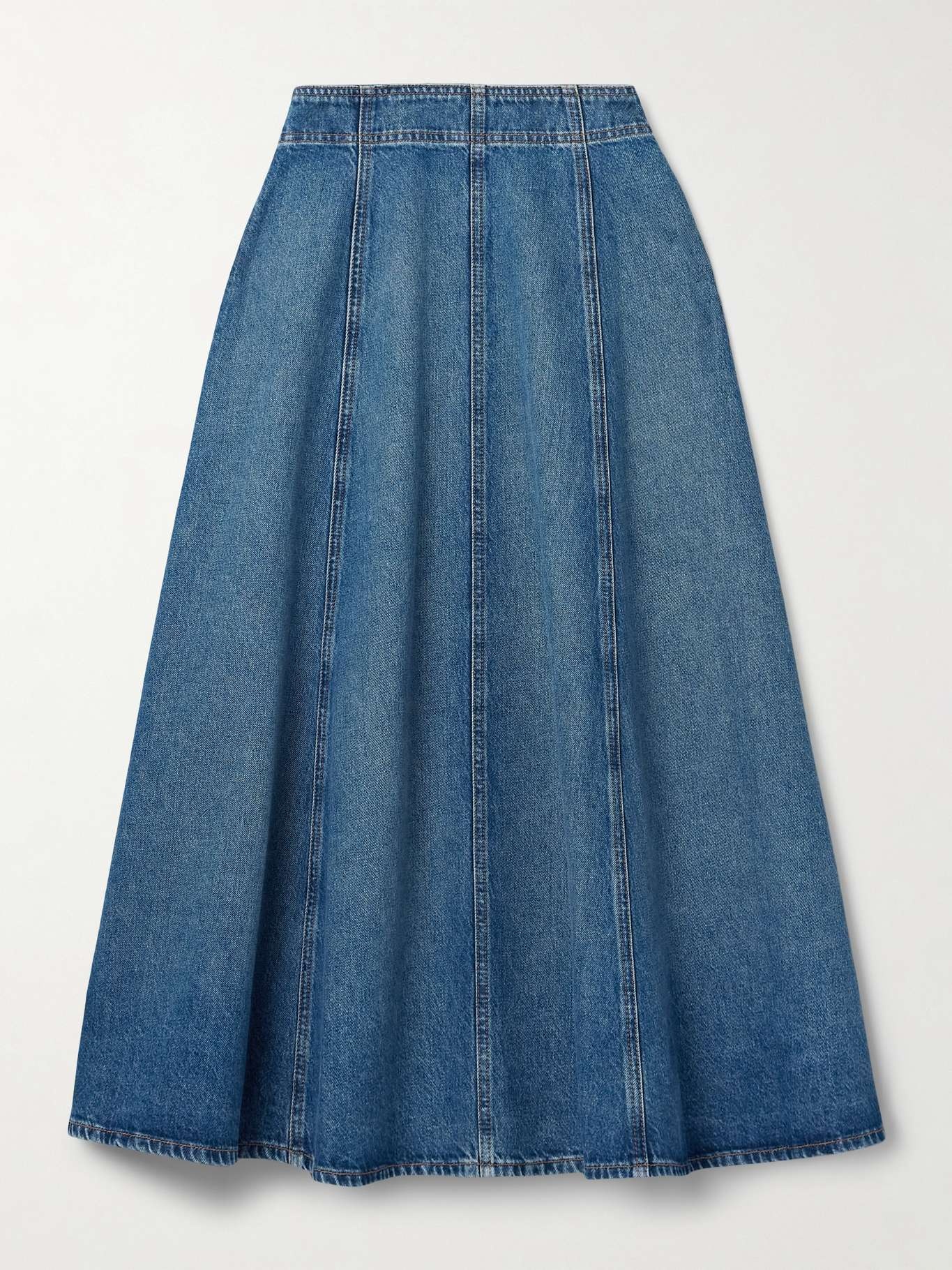 The Uma denim midi skirt Blue - 1
