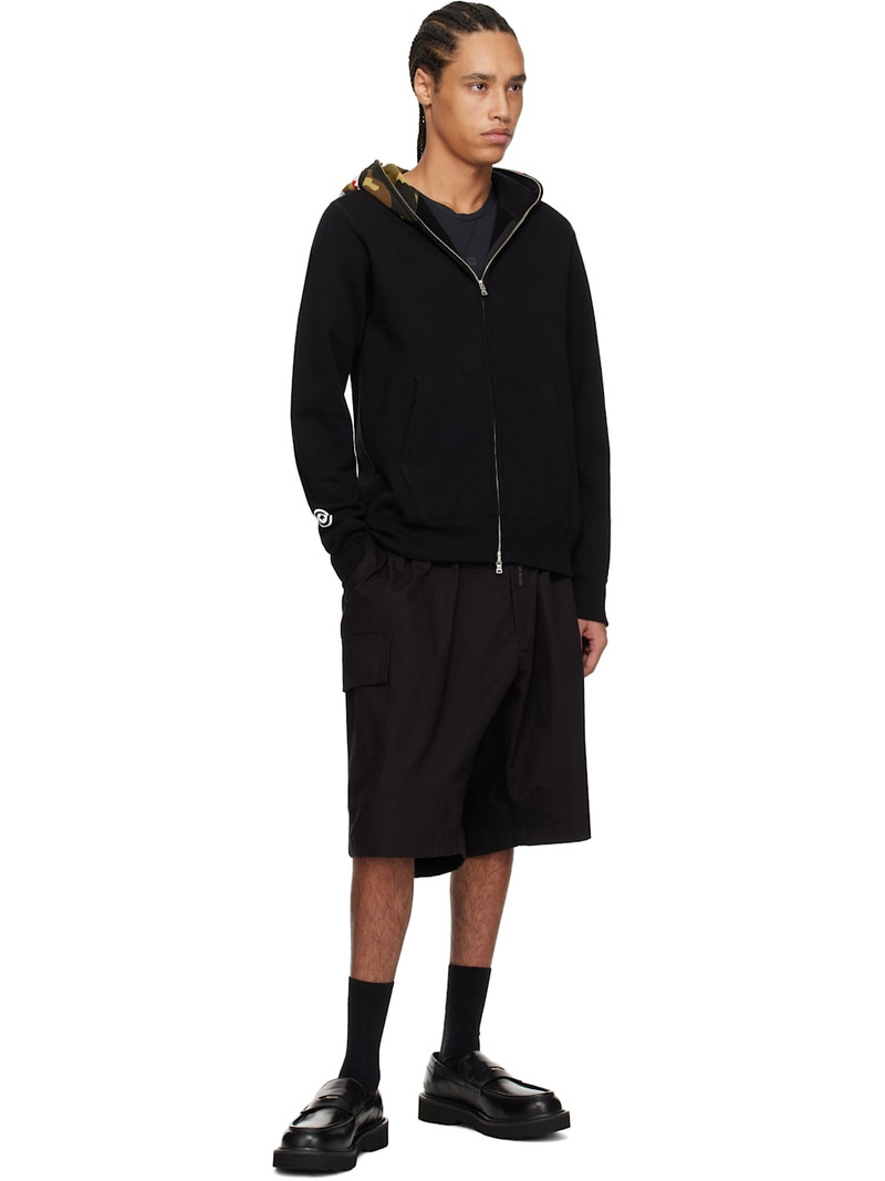 A BATHING APE® Black 1st Shark Full Zip Hoodie outlook