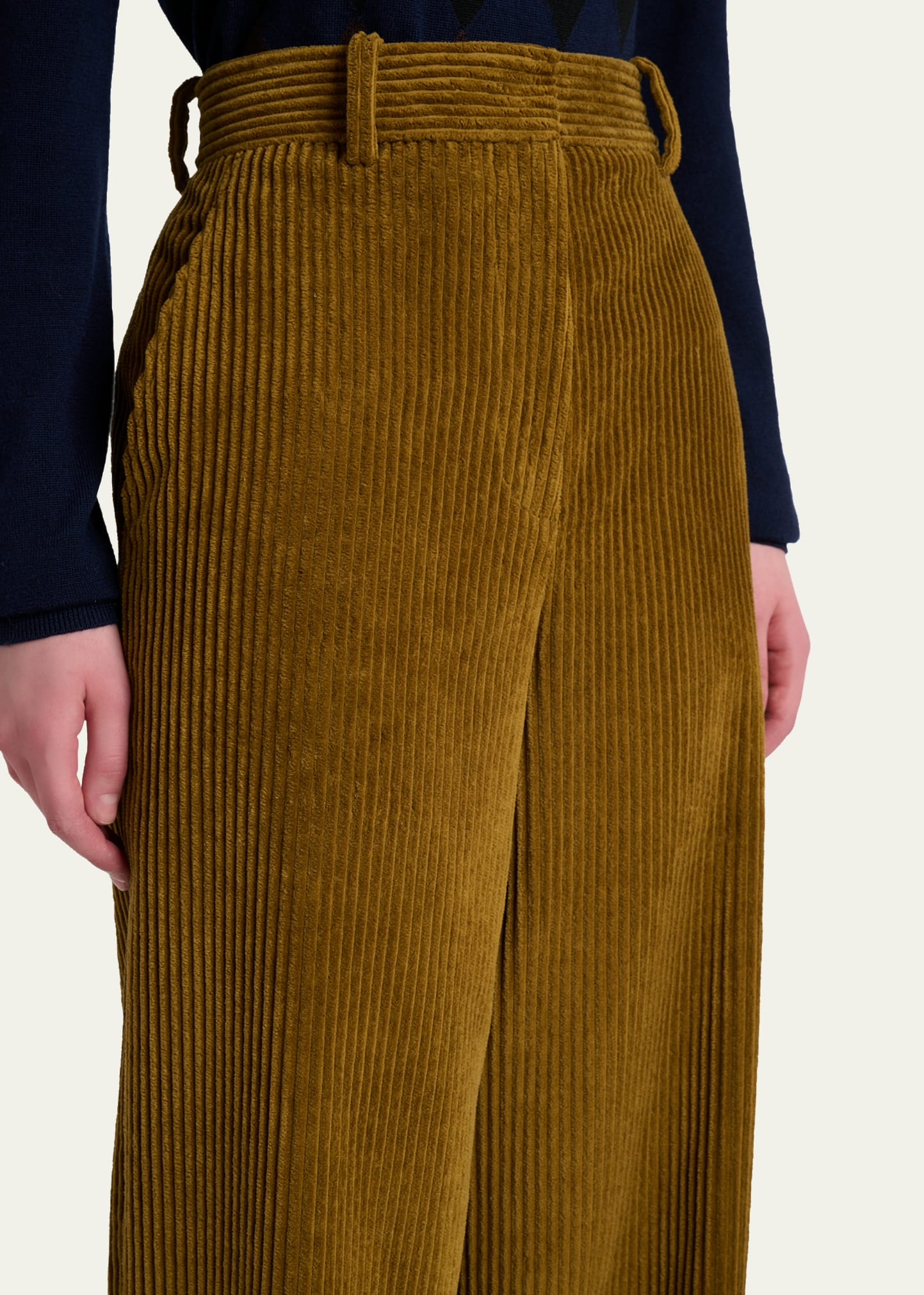 Lidie Cordurouy Wide-Leg Pants - 5
